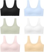 Teen Girls Seamless Training Bra with Removable Padding Multipack