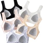 Teen Girls' Training Bra Seamless Cotton Cami Wireless Bras Elastic