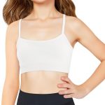 Girls Sports Training Bra Kids Athletic Adjustable Seamless Camis Dance Yoga Crop Tops 5-14 Years