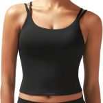 Sports Bras for Women, High Impact Running Strappy Longline Sports Bra Workout Crop Tops with Built in Bras