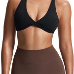 Women's Low-Intensity Sports Bra (Front Twist and Cross Straps)