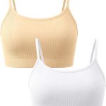 Girls Training Bra with Adjustable Straps Teen Bras 9-14Y 2 Pack
