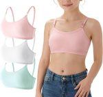 Girl's Training Bra Cotton Spaghetti Strap Adjustable Sport Underwear